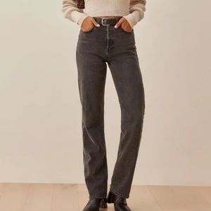 Reformation Cynthia High Rise Straight Long Jeans 29